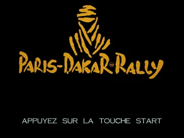 Paris-Dakar Rally screen shot title